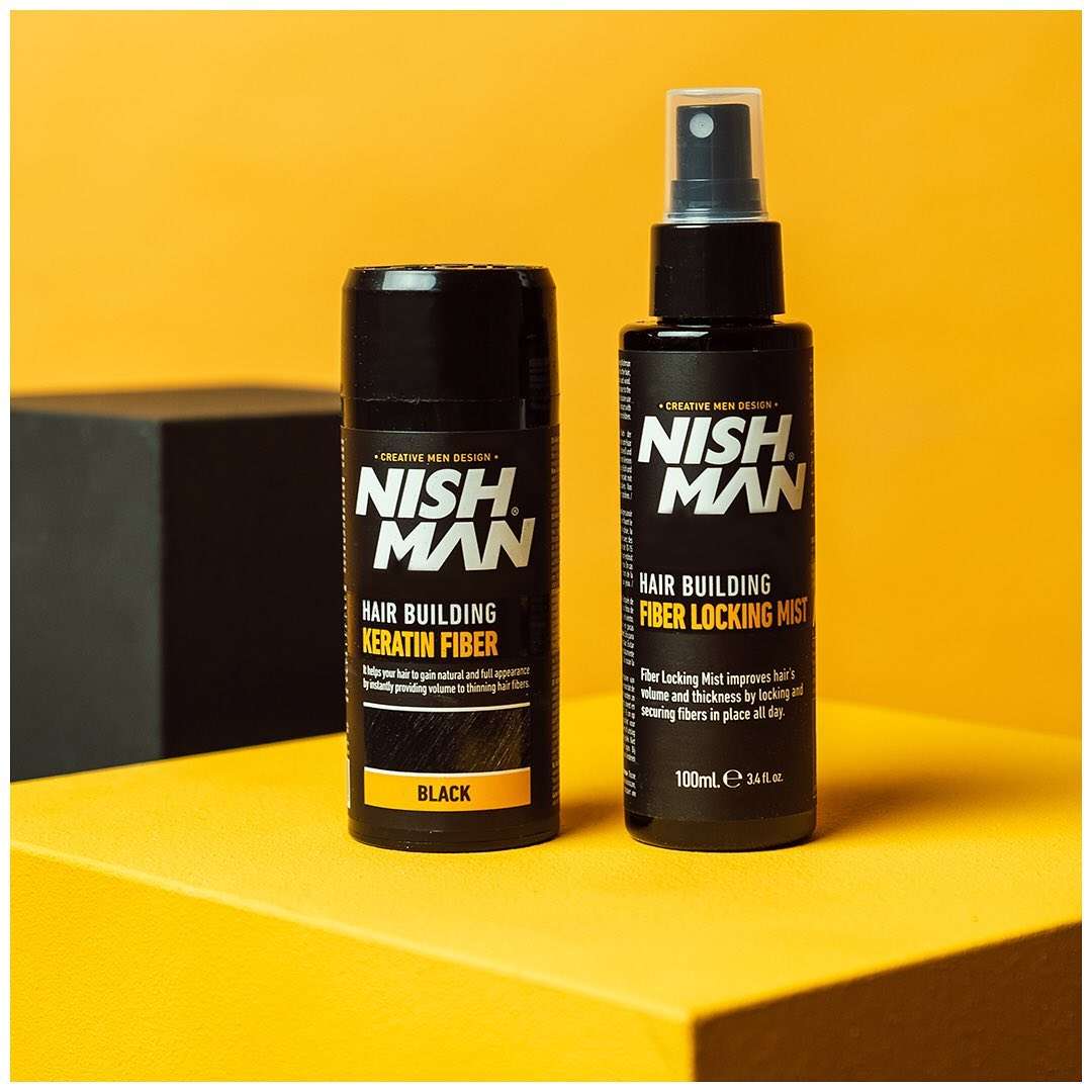 HAIR BUILDING KERATIN FIBER BLACK SET - Image 3