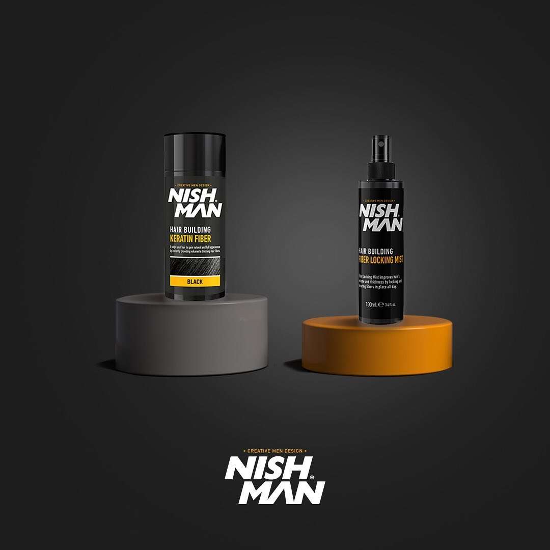 HAIR BUILDING KERATIN FIBER BLACK SET - Image 2