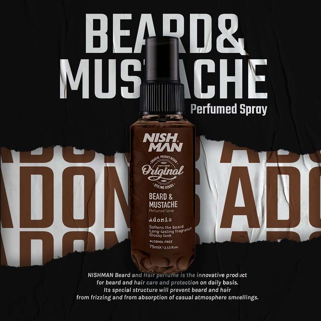 BEARD & MUSTACHE & HAIR CARE PERFUME ADONIS (ALCOHOL-FREE) - 75ML - Image 2