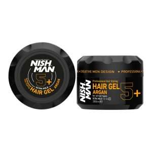 HAIR GEL 5+ ULTRA HOLD ARGAN - 300 ML